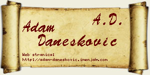 Adam Danesković vizit kartica